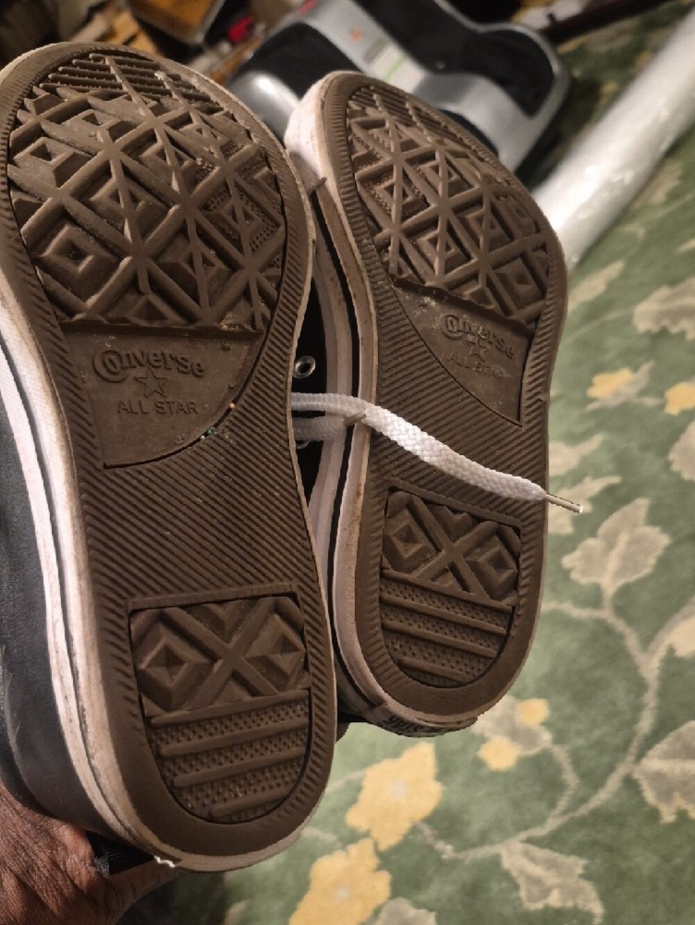 Converse Kids Black and White High-Top Sneakers - Picture 7 of 10